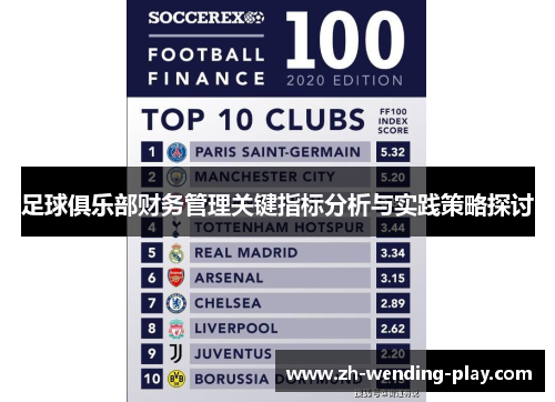 足球俱乐部财务管理关键指标分析与实践策略探讨 足球俱乐部财务管理关键指标分析与实践策略探讨